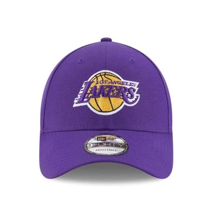 Vaikiška kepurė su Lakers logotipu New Era 9FORTY, violetinė