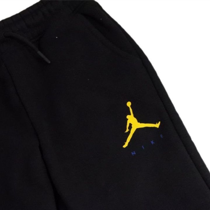 Vaikiškos medvilninės sportinės kelnės Air Jordan Jumpman, juodos