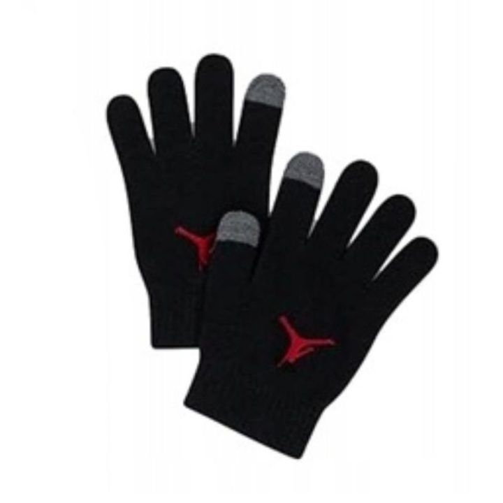 Vaikiškas kepurės ir pirštinių rinkinys Air Jordan, juodas ir raudonas