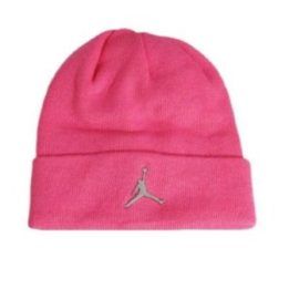 Vaikiška žieminė kepurė su atlenkiamu kraštu Air Jordan, rožinė
