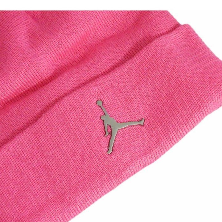 Vaikiška žieminė kepurė su atlenkiamu kraštu Air Jordan, rožinė
