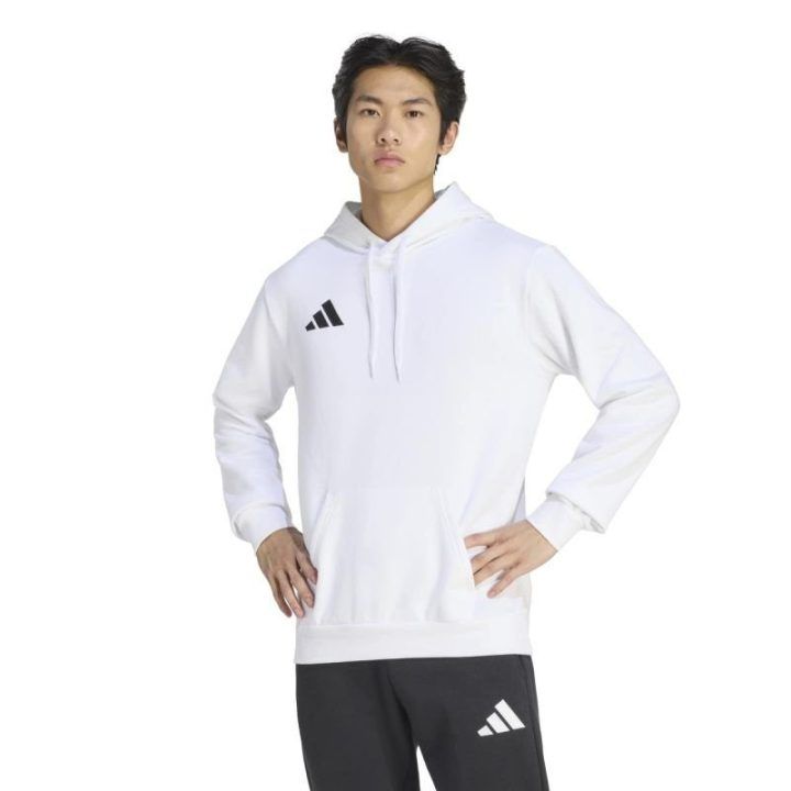 Vyriškas džemperis su gobtuvu adidas Entrada 26, baltas