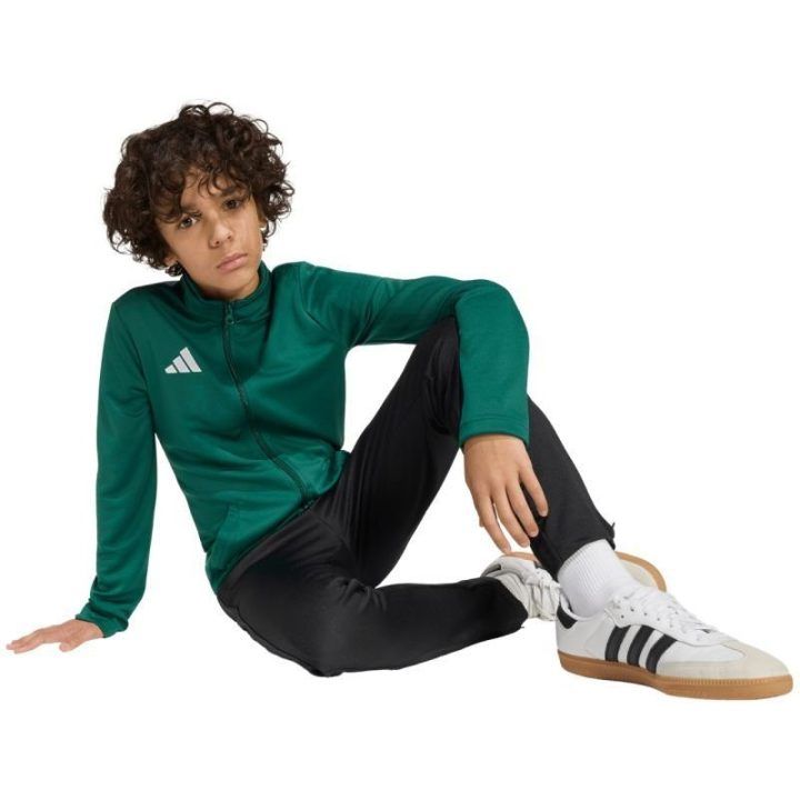Vaikiškas džemperis su užtrauktuku adidas Entrada 26 Track, žalias