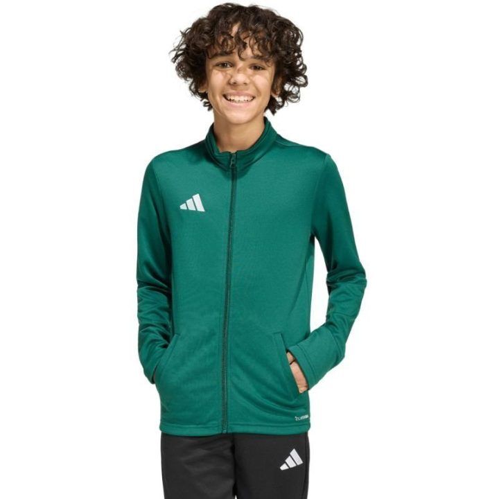 Vaikiškas džemperis su užtrauktuku adidas Entrada 26 Track, žalias