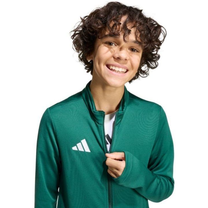 Vaikiškas džemperis su užtrauktuku adidas Entrada 26 Track, žalias