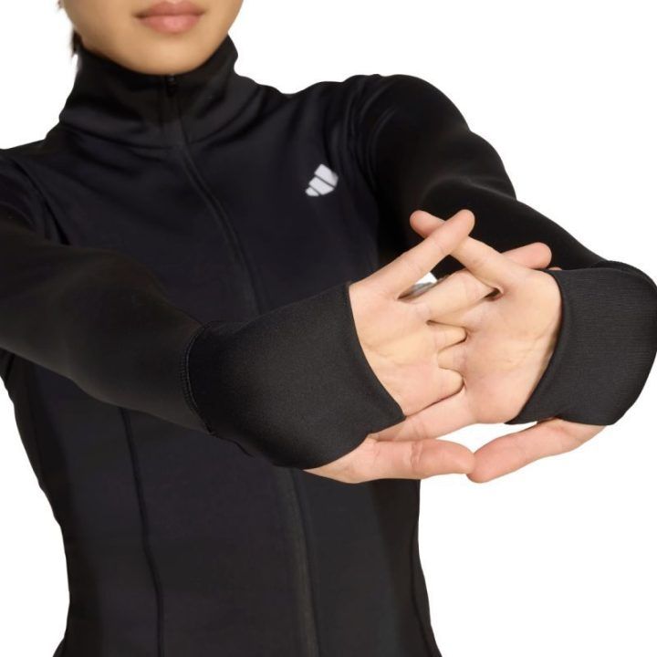 Moteriškas džemperis su užtrauktuku adidas Optime Essentials, juodas