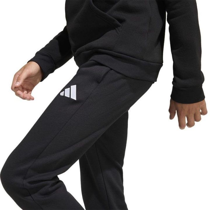Vaikiškos medvilninės sportinės kelnės adidas Entrada 26, juodos