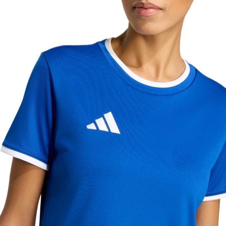 Moteriški sportiniai marškinėliai adidas Entrada 26, mėlyni