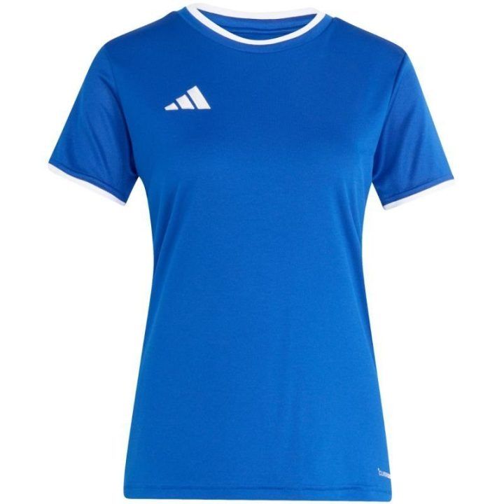 Moteriški sportiniai marškinėliai adidas Entrada 26, mėlyni