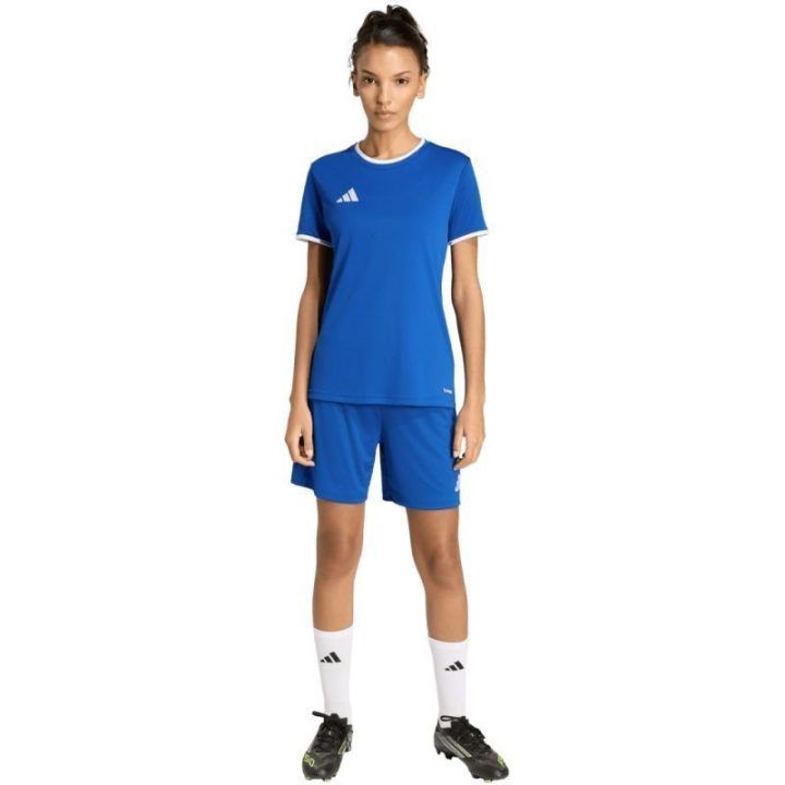 Moteriški sportiniai marškinėliai adidas Entrada 26, mėlyni