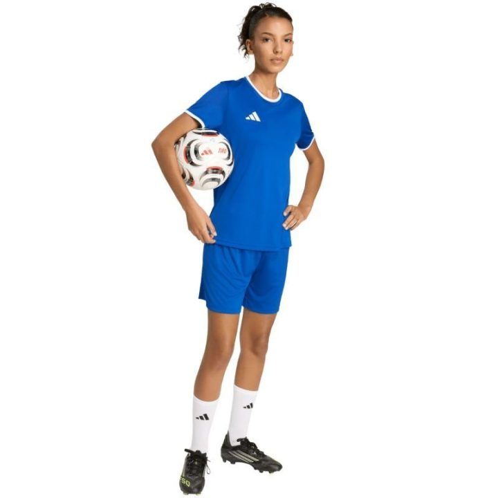 Moteriški sportiniai marškinėliai adidas Entrada 26, mėlyni