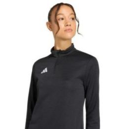 Moteriškas prigludusio kirpimo džemperis adidas Entrada 26, juodas