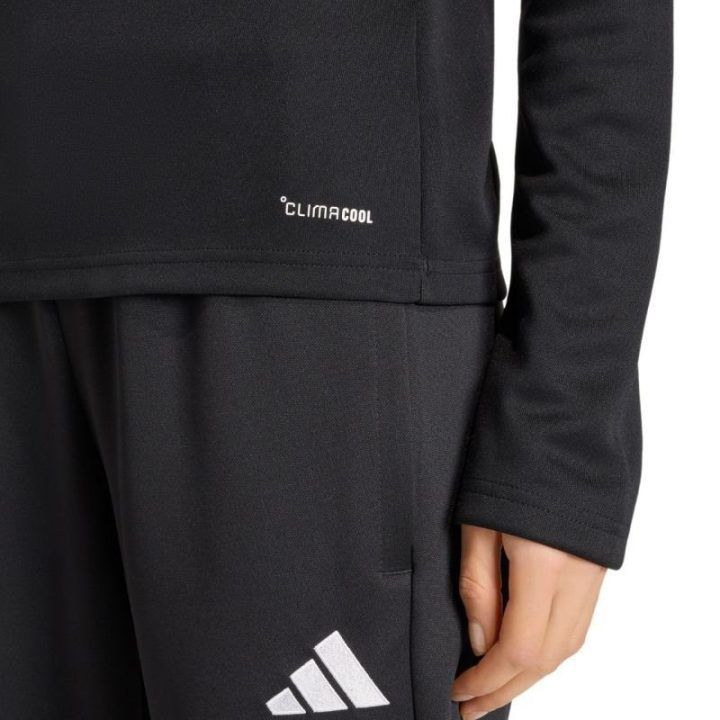 Moteriškas prigludusio kirpimo džemperis adidas Entrada 26, juodas
