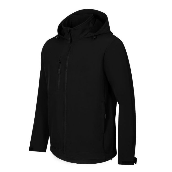 Vyriška softshell striukė su gobtuvu Malfini, juoda
