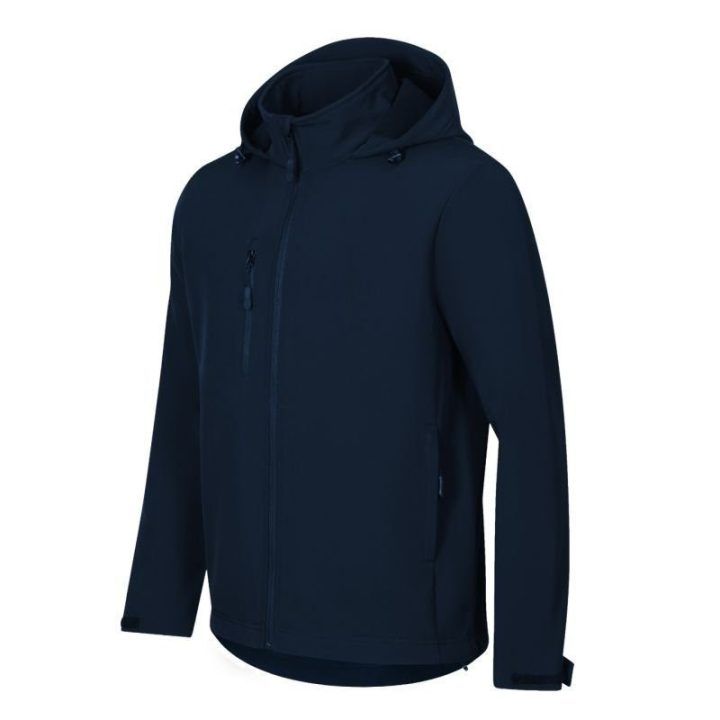 Vyriška softshell striukė su gobtuvu Malfini Trail, tamsiai mėlyna
