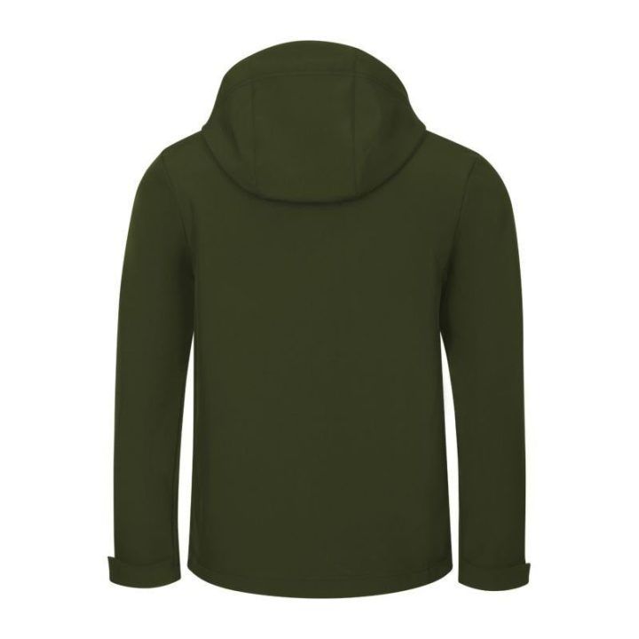 Vyriška softshell striukė su gobtuvu Malfini Trail, tamsiai chaki