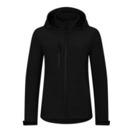 Moteriška softshell striukė su gobtuvu Malfini Trail, juoda