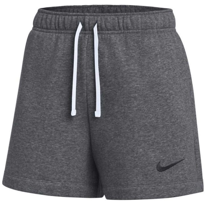 Moteriški medvilniniai šortai Nike Park 26 Fleece, tamsiai pilki