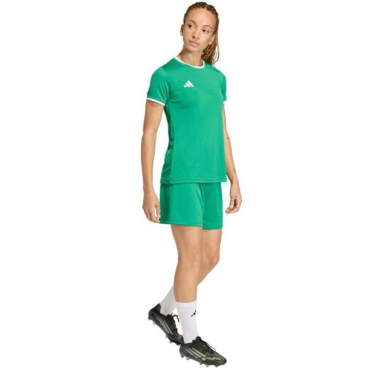 Moteriški prigludusio kirpimo marškinėliai adidas Entrada 26, žali