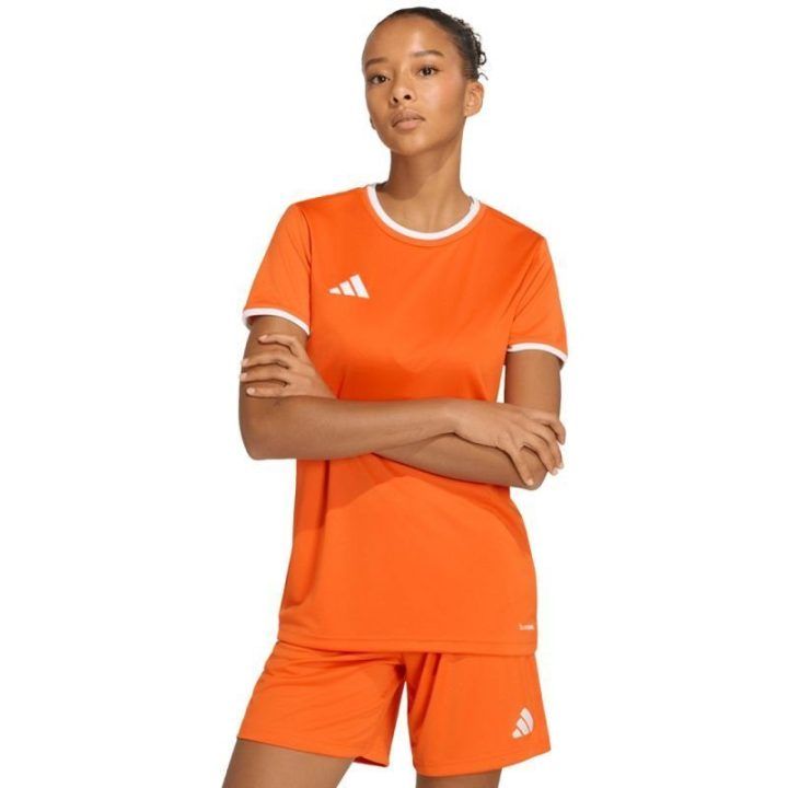 Moteriški sportiniai marškinėliai adidas Entrada 26, oranžiniai
