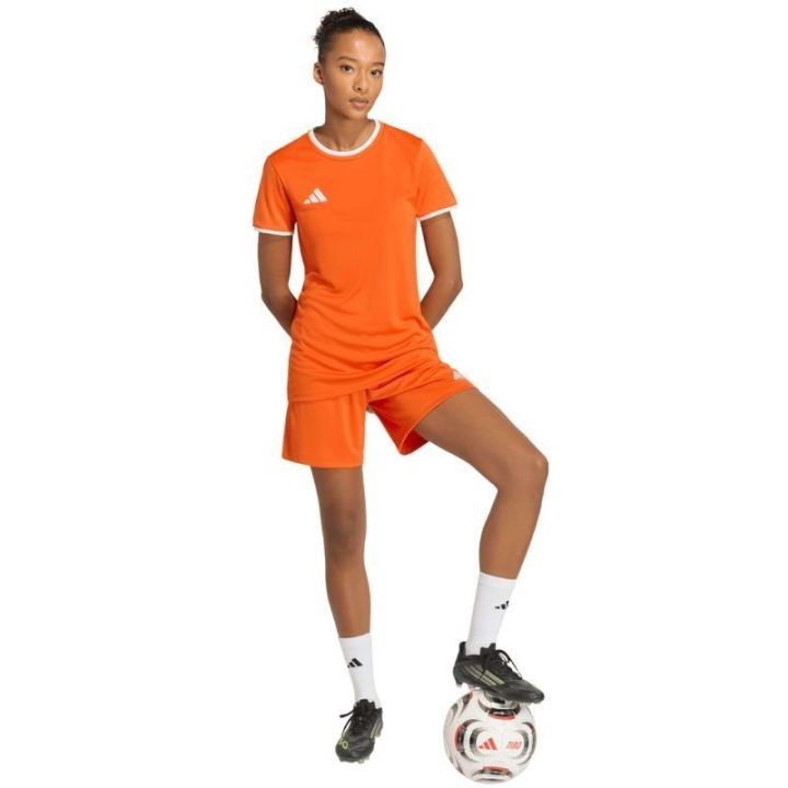 Moteriški sportiniai marškinėliai adidas Entrada 26, oranžiniai