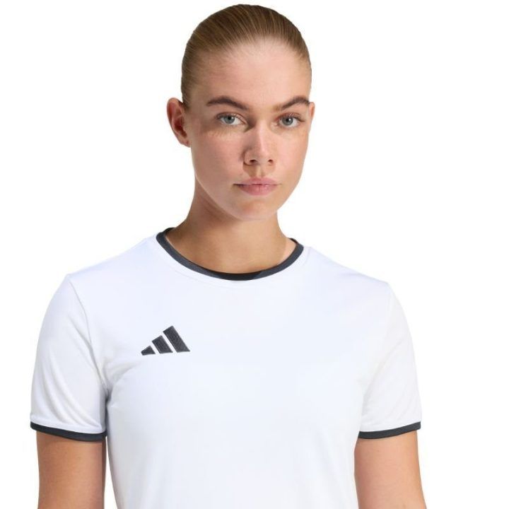 Moteriški futbolo marškinėliai adidas Entrada 26, balti