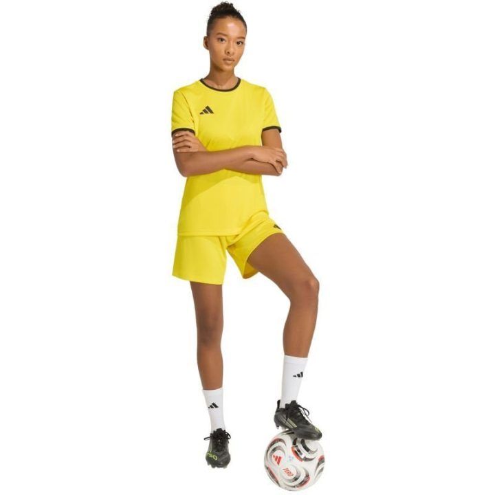 Moteriški marškinėliai adidas Entrada 26, geltoni