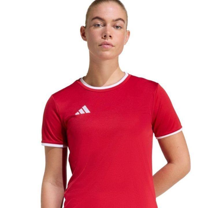 Moteriški prigludę marškinėliai adidas Entrada 26, raudoni