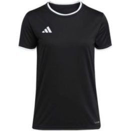 Moteriški prigludusio kirpimo marškinėliai adidas Entrada 26, juodi