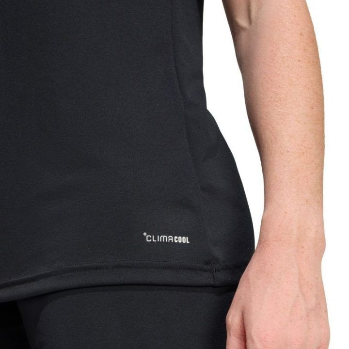 Moteriški prigludusio kirpimo marškinėliai adidas Entrada 26, juodi