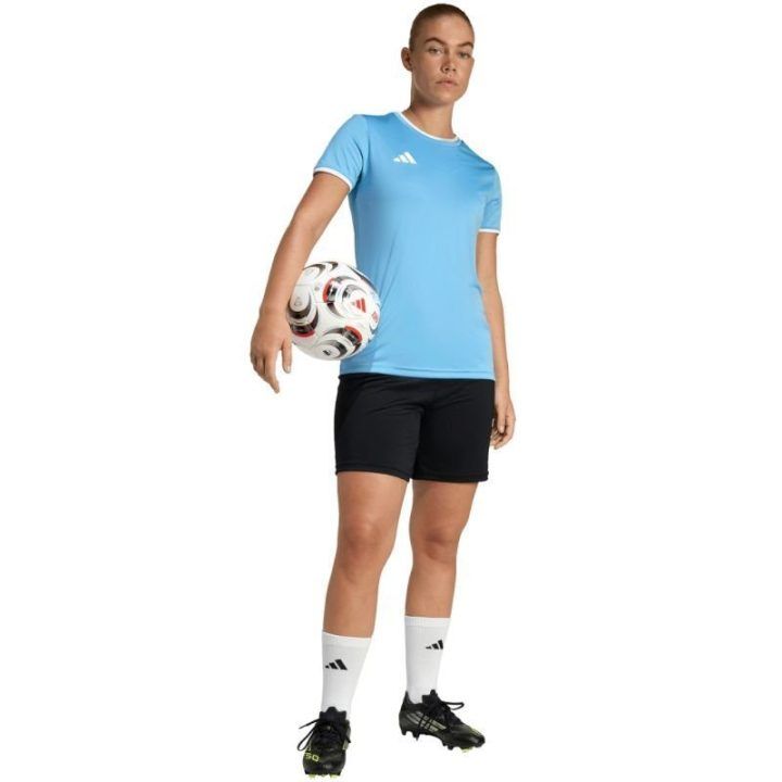 Moteriški marškinėliai adidas Entrada 26, šviesiai mėlyni
