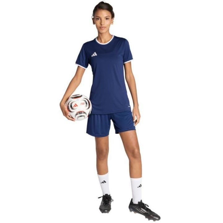 Moteriški šortai adidas Entrada 26, tamsiai mėlyni