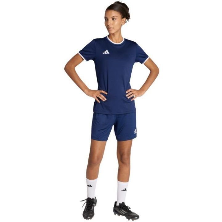 Moteriški šortai adidas Entrada 26, tamsiai mėlyni