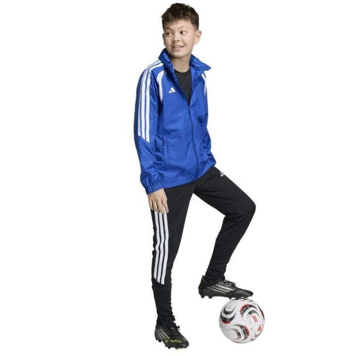 Vaikiška striukė su gobtuvu adidas Tiro 26 League, mėlyna