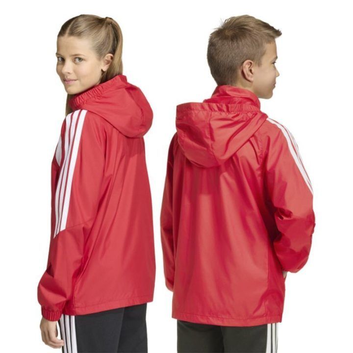 Vaikiška vėjo striukė adidas Tiro 26 League, raudona