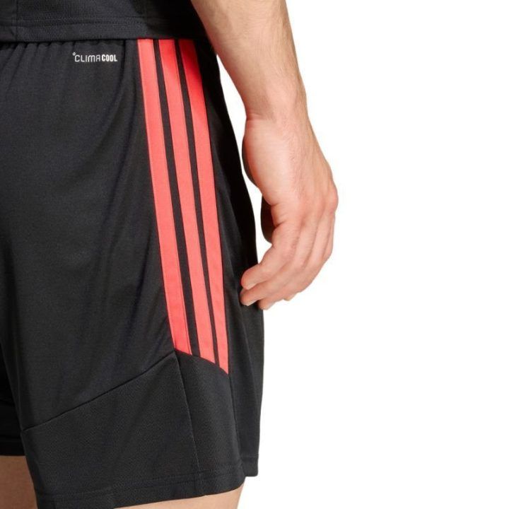 Vyriški šortai su raišteliu adidas Tiro 26 League, juodi ir raudoni