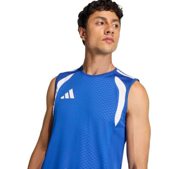 Vyriški marškinėliai be rankovių adidas Tiro 26 Competition, mėlyni