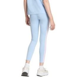 Moteriškos medvilninės tamprės adidas Essentials 3-Stripes, žydros
