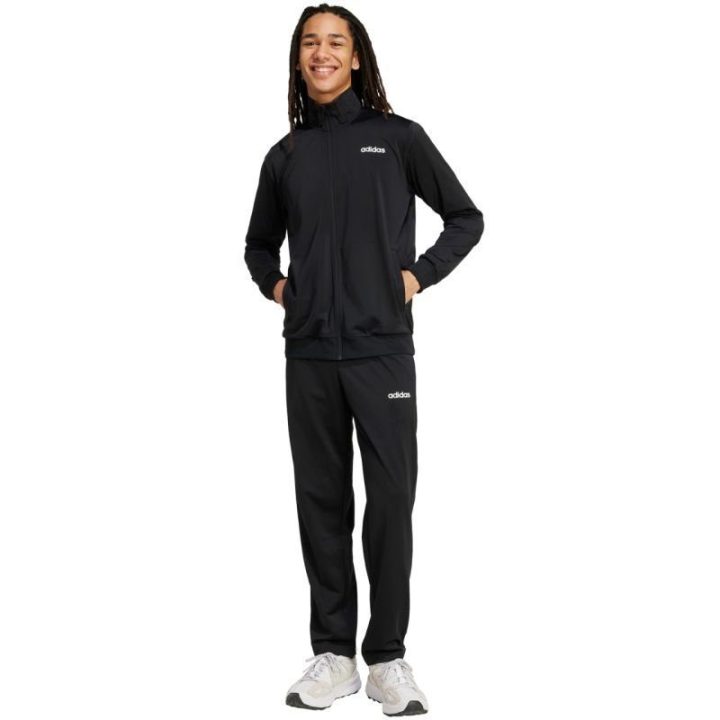 Vyriškas sportinis kostiumas su užtrauktuku adidas Linear, juodas