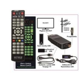 TV imtuvas DVB-T/T2 H.265 Wiwa, Full HD