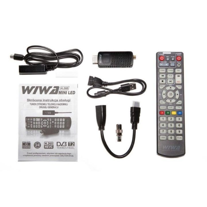 TV imtuvas DVB-T/T2 H.265 Wiwa, Full HD
