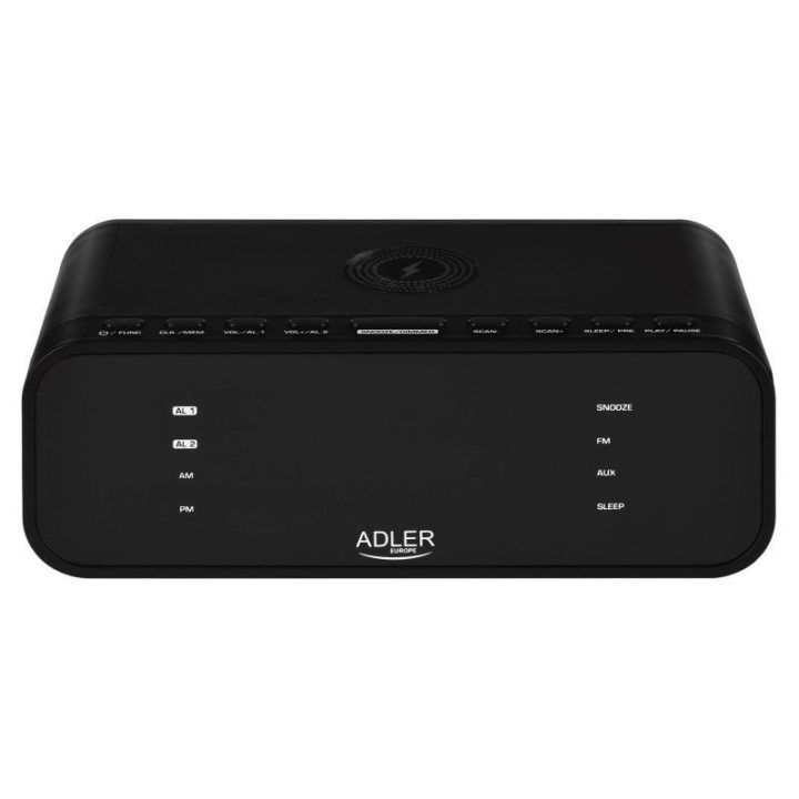 Radijo žadintuvas su Bluetooth Adler AD 1192B, juodas
