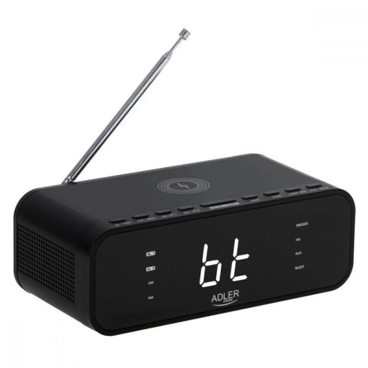 Radijo žadintuvas su Bluetooth Adler AD 1192B, juodas