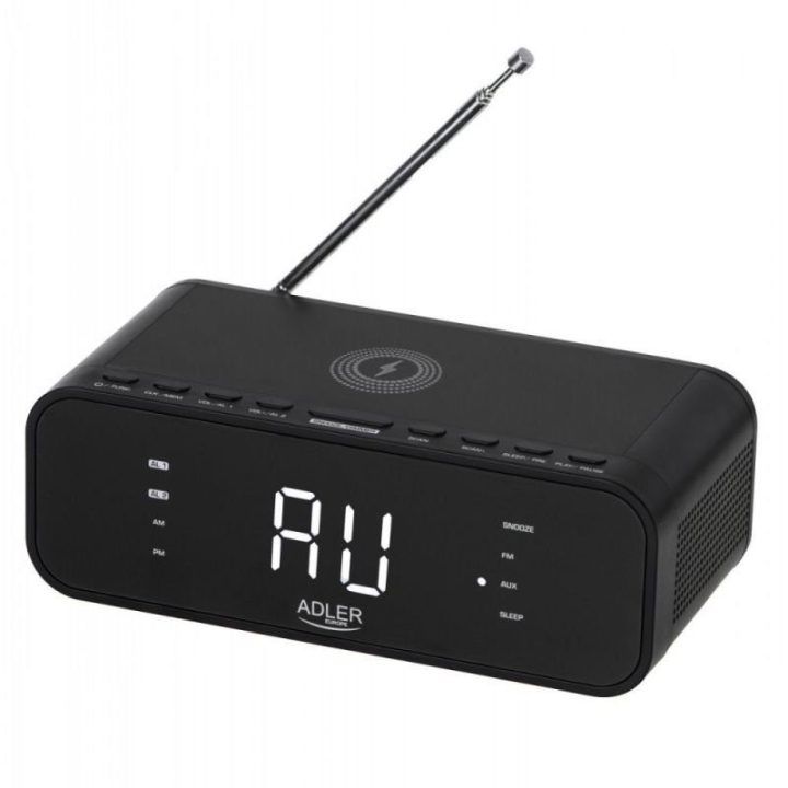 Radijo žadintuvas su Bluetooth Adler AD 1192B, juodas