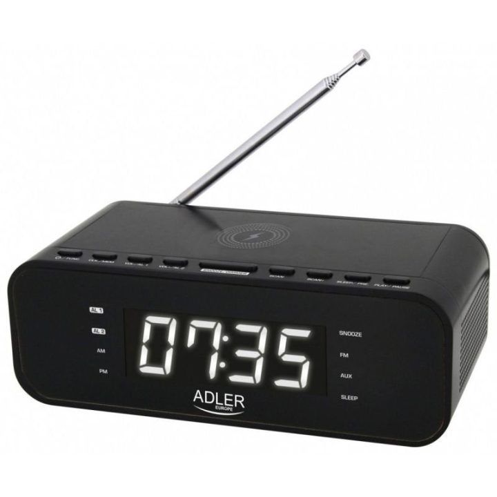 Radijo žadintuvas su Bluetooth Adler AD 1192B, juodas