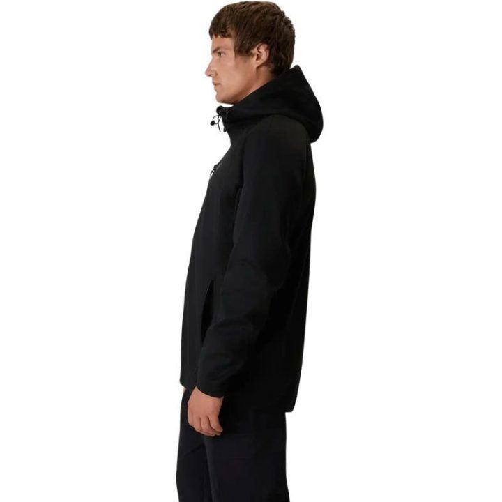 Vyriška vėjui atspari softshell striukė 4F M646, juoda