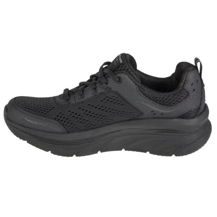 Moteriški sportbačiai su platforminiu padu Skechers D'Lux Walker, juodi