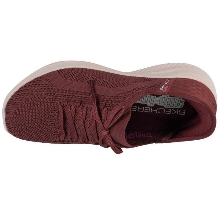 Moteriški suvarstomi sportbačiai Skechers Ultra Flex 3.0, raudoni