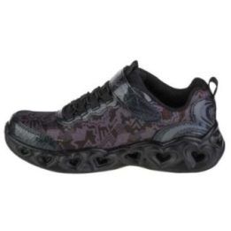 Vaikiški sportbačiai Skechers Heart Lights, juodi