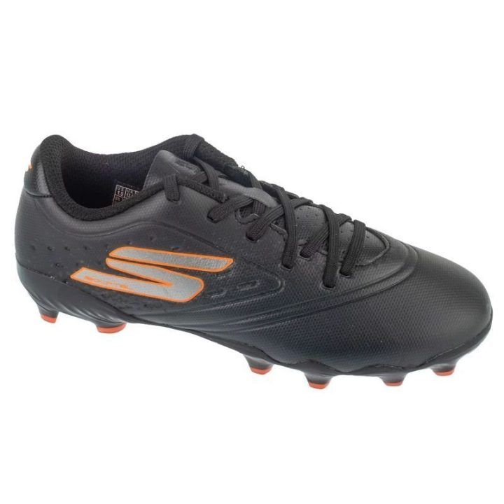 Vaikiški futbolo bateliai natūraliai vejai Skechers Razor 1.5, juodi